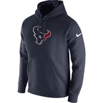 Men's Houston Texans Club Fleece Logo Pullover Navy Nike Hoodie