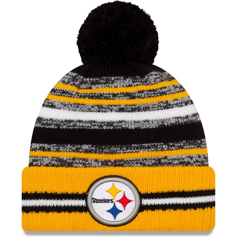 Men's New Era Pittsburgh Steelers 2021 NFL Sideline Cuffed Knit Toque