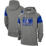 Men's Nike Heathered Grey New England Patriots  Pullover Hoodie