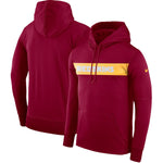 Men's Washington Redskins Burgundy Performance Pullover Nike Hoodie