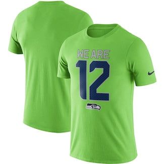Men's Nike Neon Green Seattle Seahawks Local Lockup Performance T Shirt